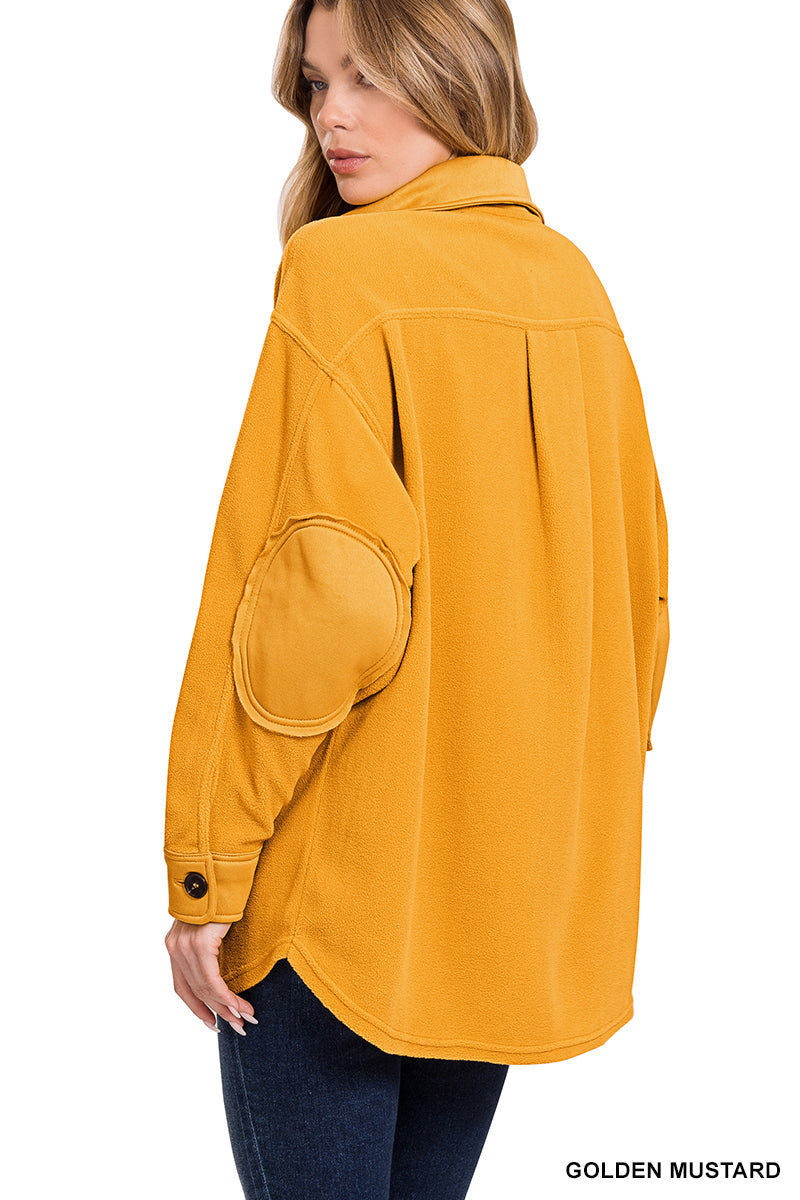 Oversized Basic Fleece Shacket