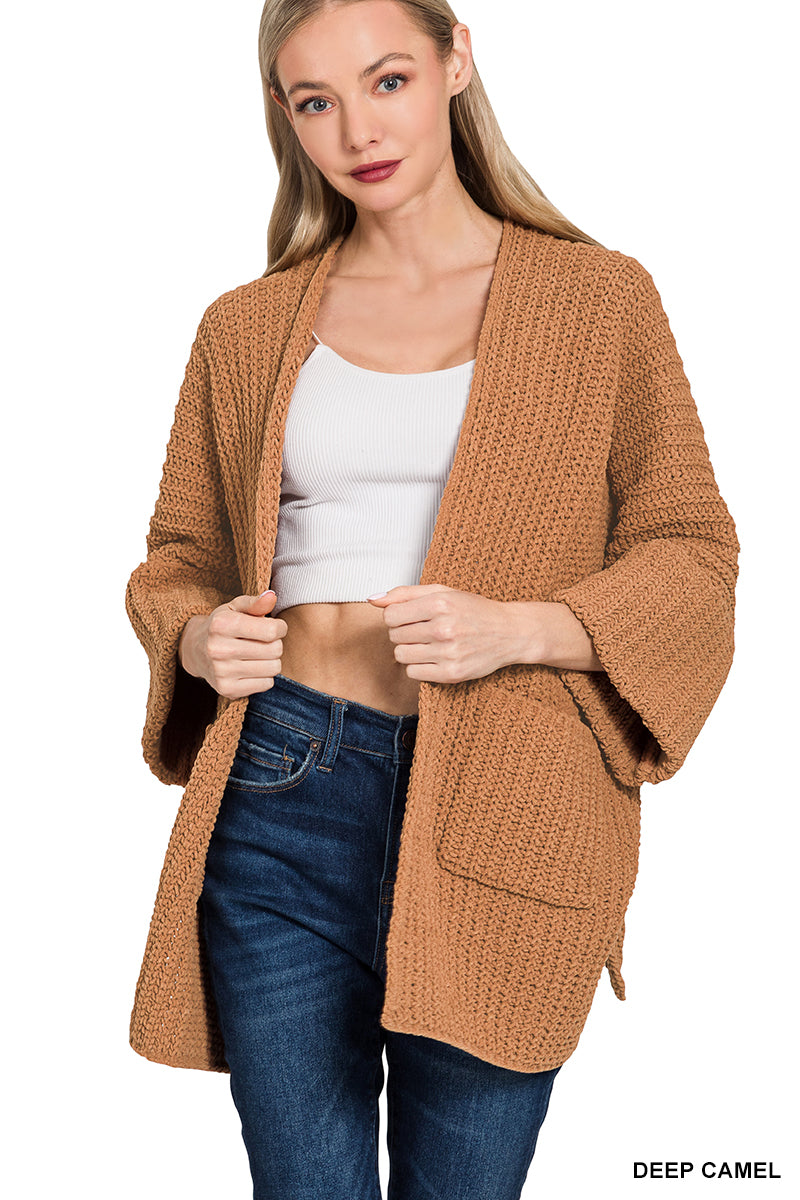 Oversized Open Cardigan Sweater