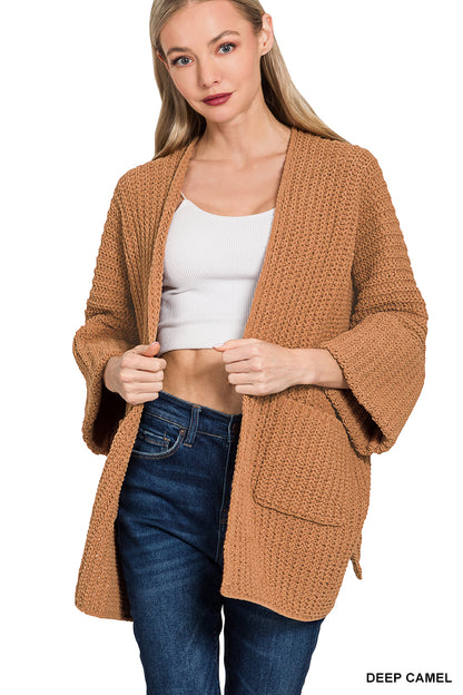 Oversized Open Cardigan Sweater